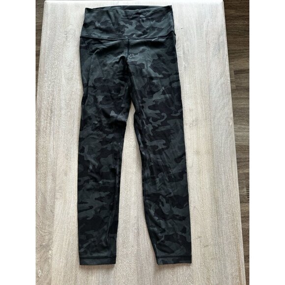 Lululemon Align Pant II 25" Incognito Camo Multi Gator Green Size 6 - Picture 3 of 7